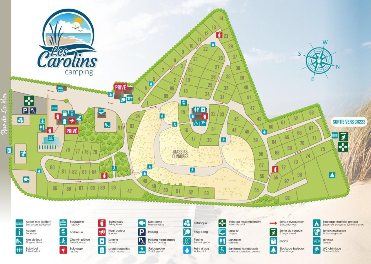 Camping Les Carolins Saint-Lo-d'Ourville ภายนอก รูปภาพ